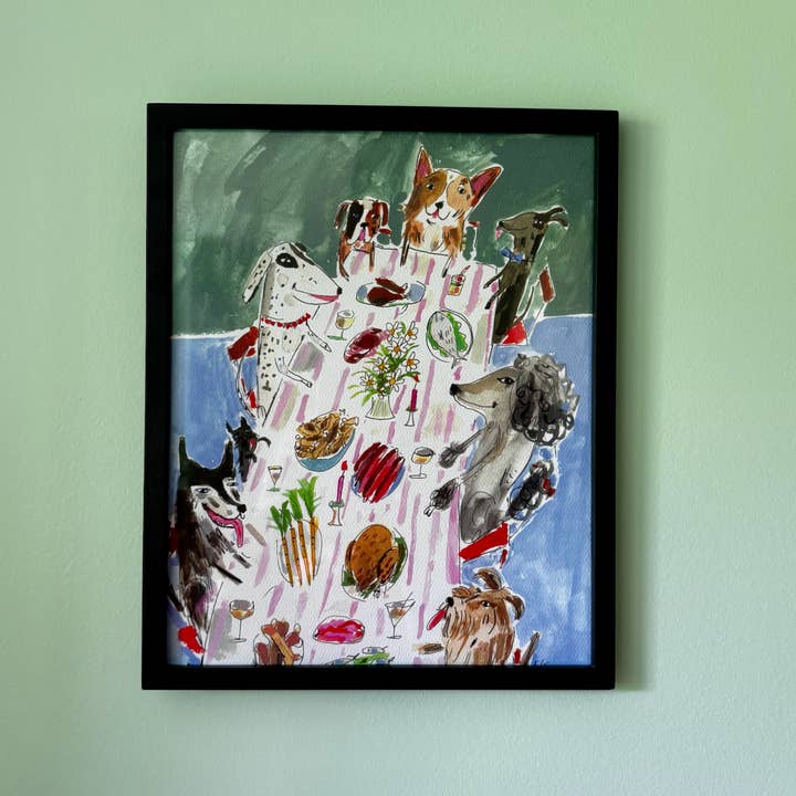 ELIZABETH GRAEBER art + illustration - Wholesale Art Print - Dog Party Print1