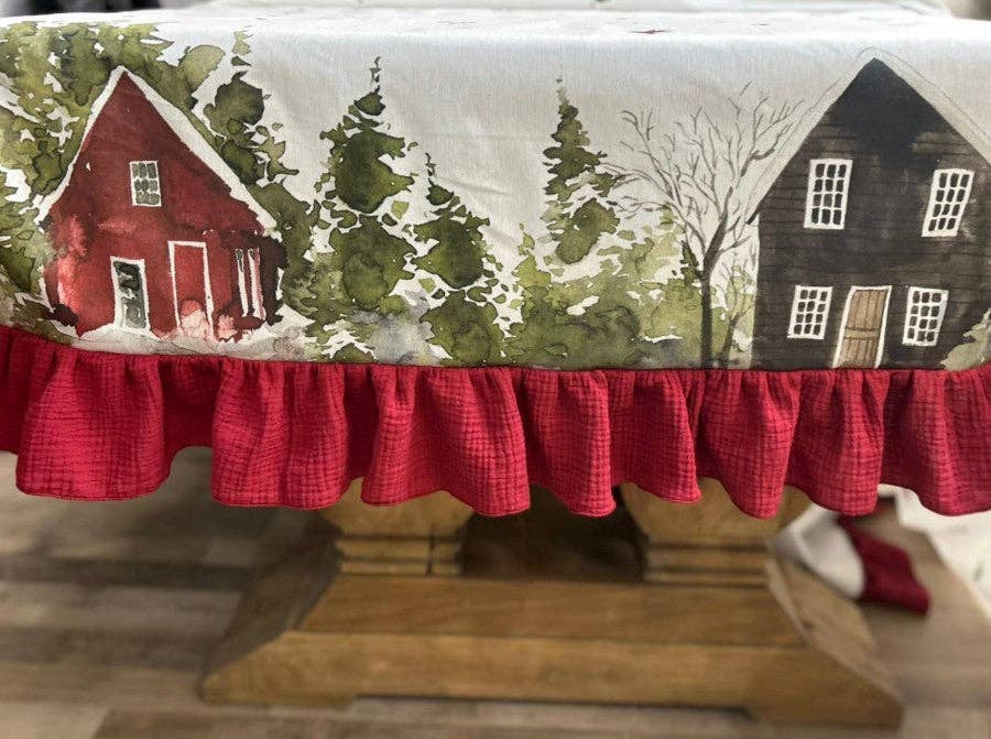 Chez Moi - Wholesale Tablecloth - Chalet Stain-Resistant Tablecloth3