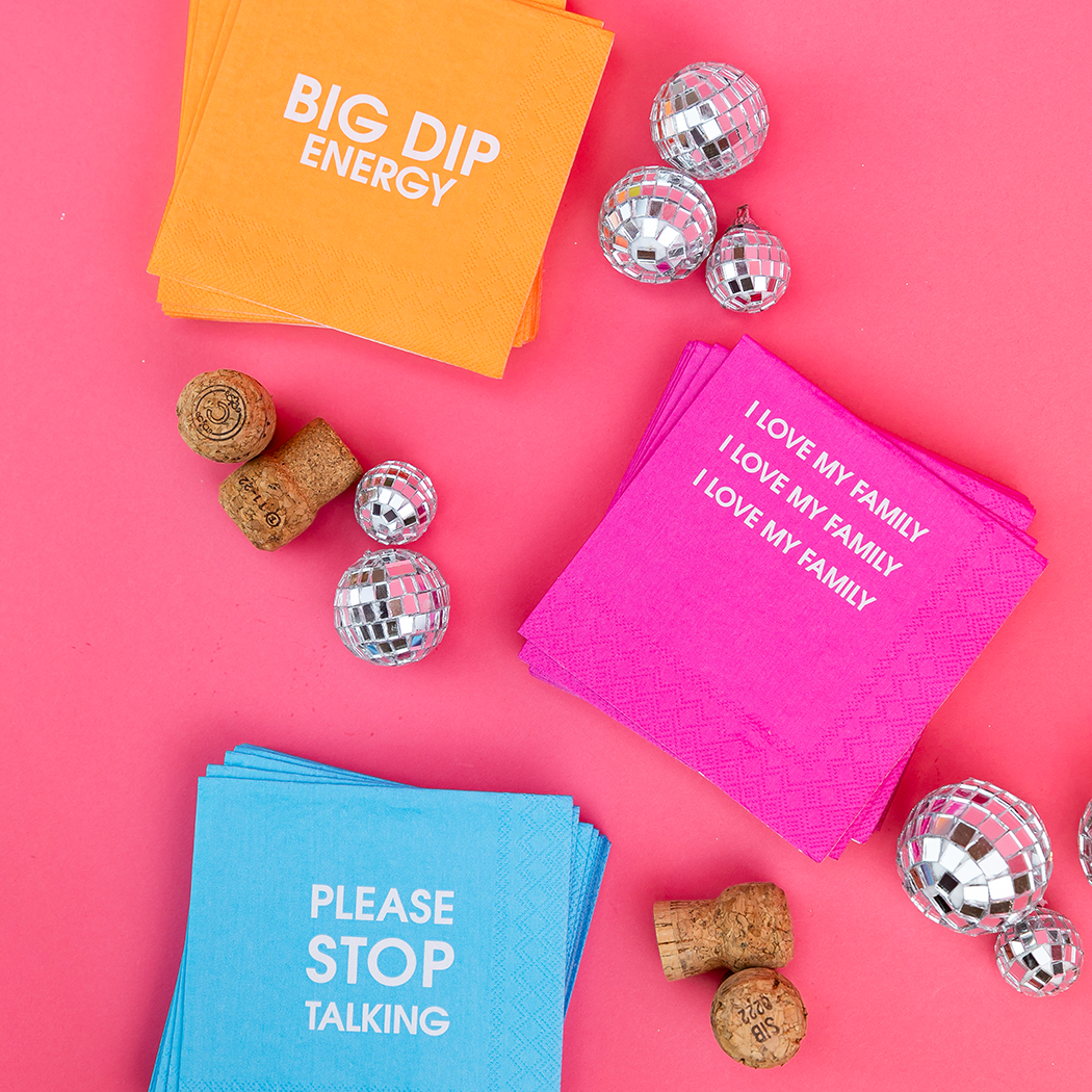 Chez Gagné - Vente Serviettes jetables - Énergie de Grand Plongeon - Serviettes de Cocktail Amusantes5