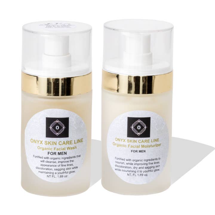 Nettoyant Visage et Hydratant pour Homme pour Soulager la Peau Sèche pour la vente par Onyx Skin Care Line