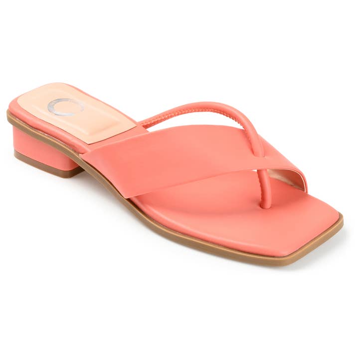 Journee - Wholesale Sandals - Women's - Mina Kitten Heel Sandals In Faux Leather