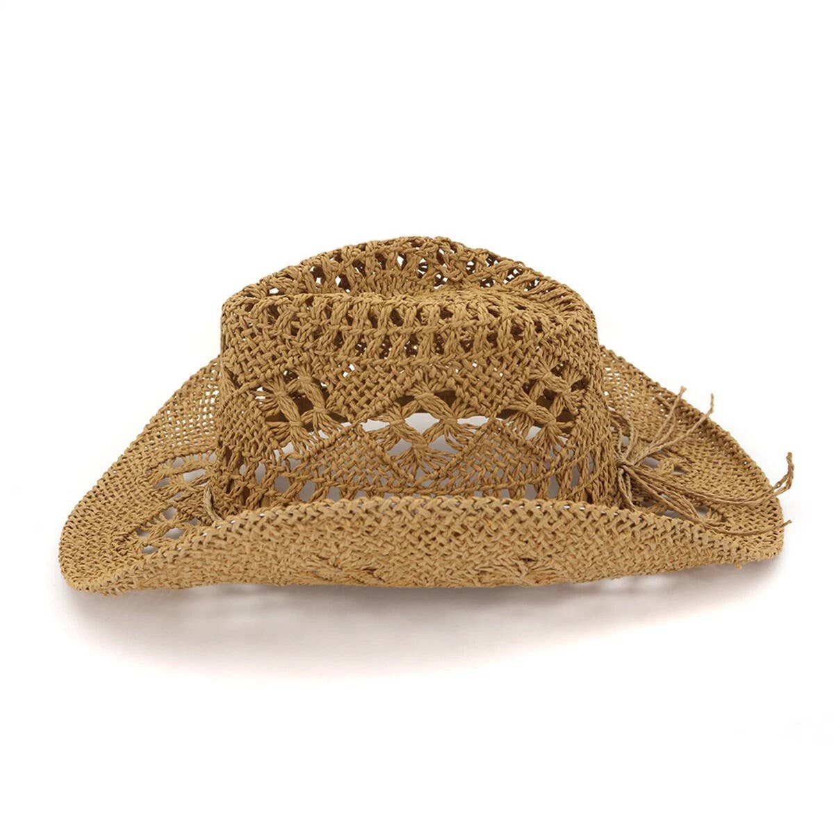 Syrrios Gifts LLC - Wholesale Straw Hat - Women's - Western Cowboy Cowgirl Straw Hat Sun Summer Beach Party9