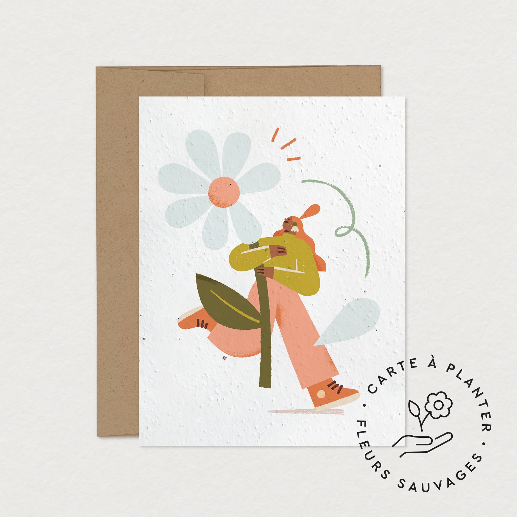 Mimosa Design - Wholesale Birthday Card - Zero Waste Greeting Card - Daisy - Birthday Card2