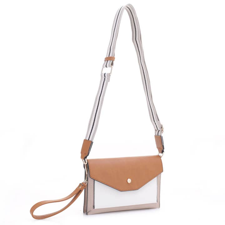 FOS20249 Farbblock Umschlagstil Umhängetasche für den Großhandel von Isabelle Handbags