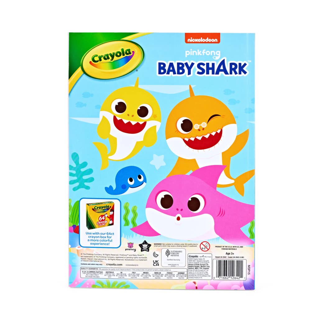 Really Big Coloring Books | ColoringBook.com - Wholesale Coloring & Activity Book - Kids & Baby - Nickelodeon Baby Shark 96-Page Coloring Book4