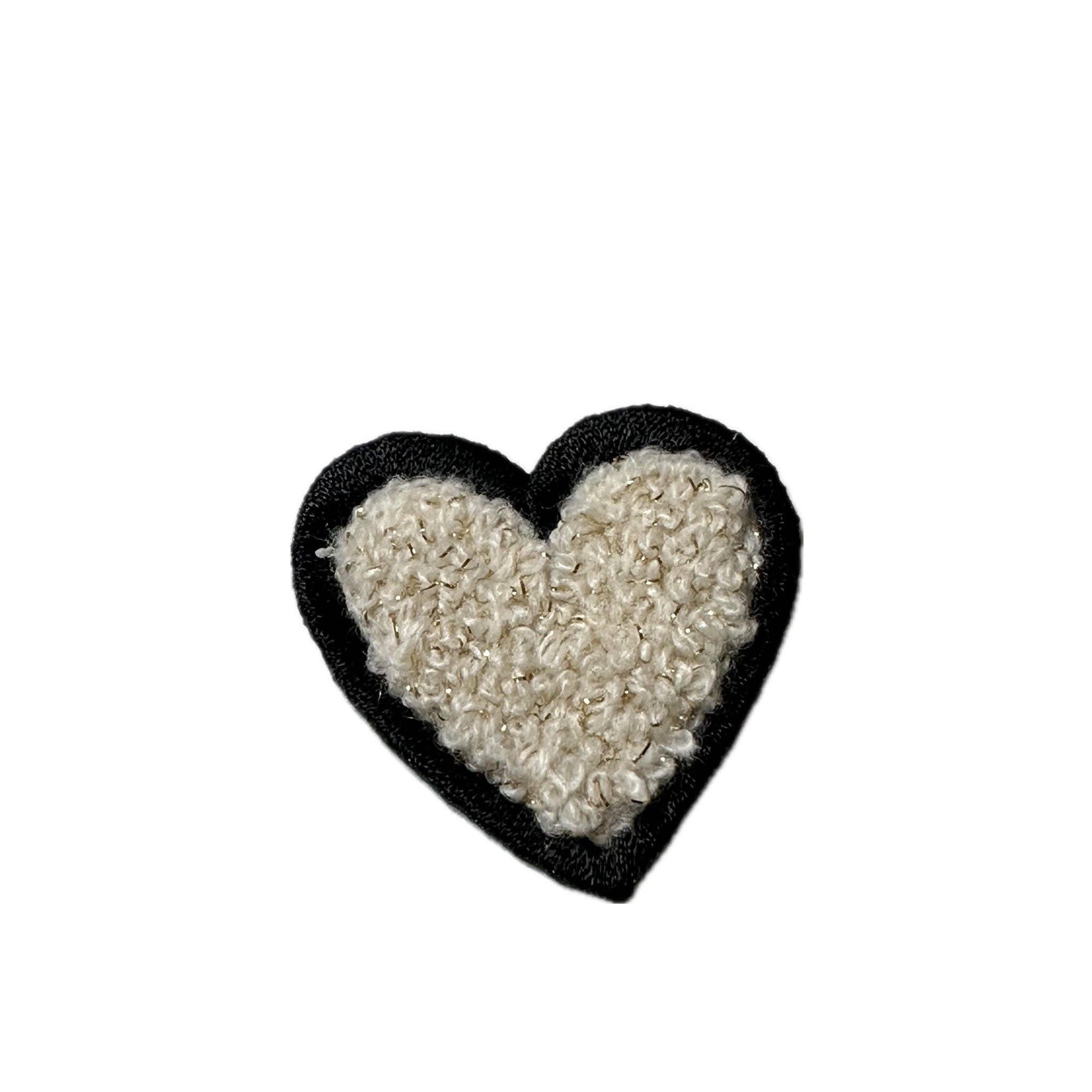 Dotori Dotori - Wholesale Patch - <3 Fuzzy Heart - Gold Shimmer1