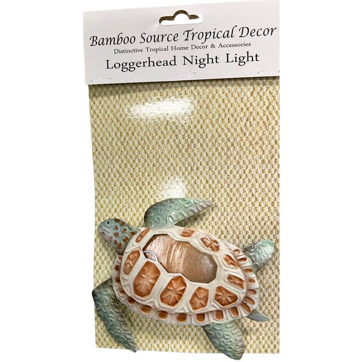 Bamboo Source Tropical Decor - Wholesale Night Light - Loggerhead Turtle Night Light