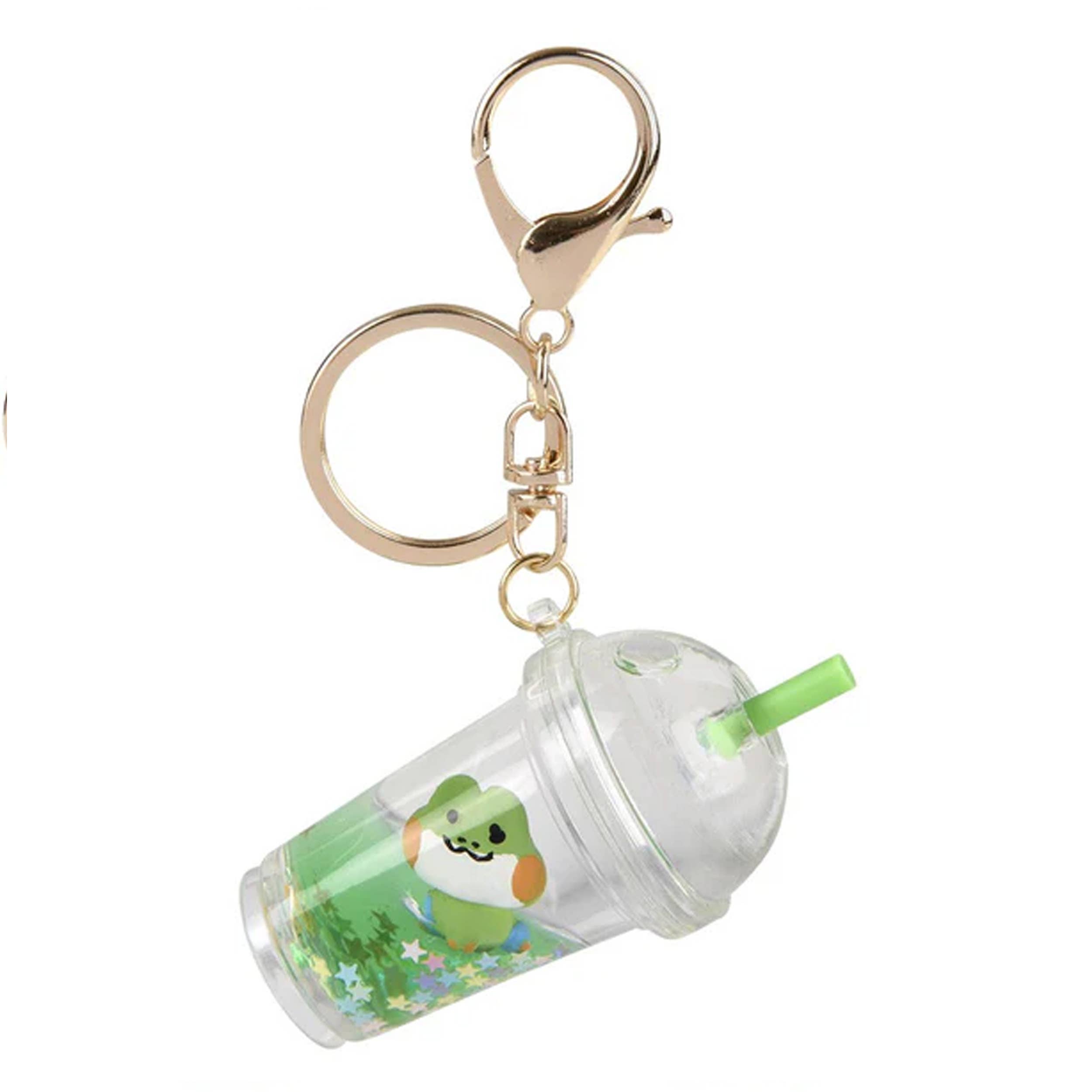 PR GROUPS LLC - Vente Porte-clés – femme - Porte-clés clip animal licquide smoothie mignon1