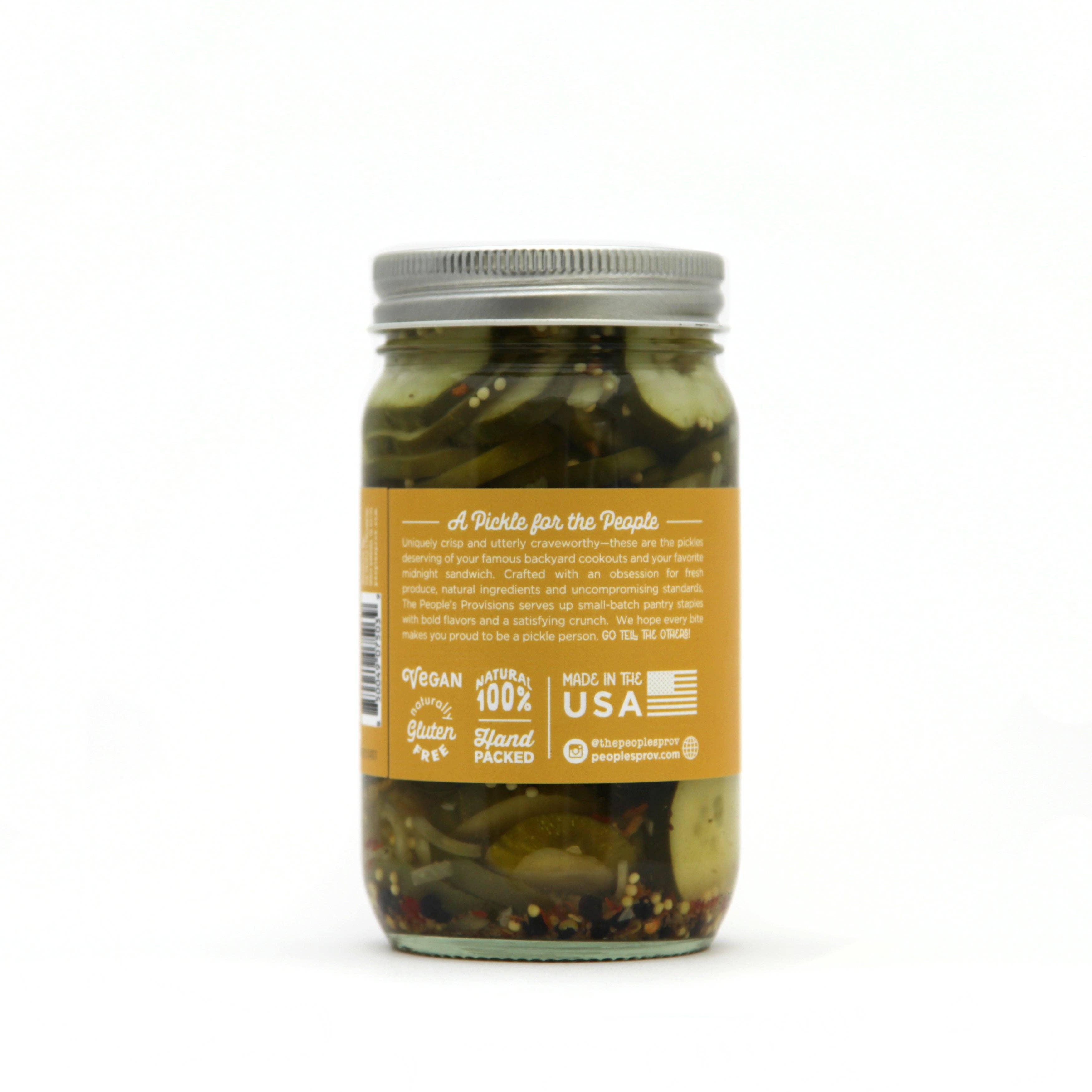 The People's Provisions - Wholesale Pickled Vegetables - Sweet & Spicy Pickles 16oz3