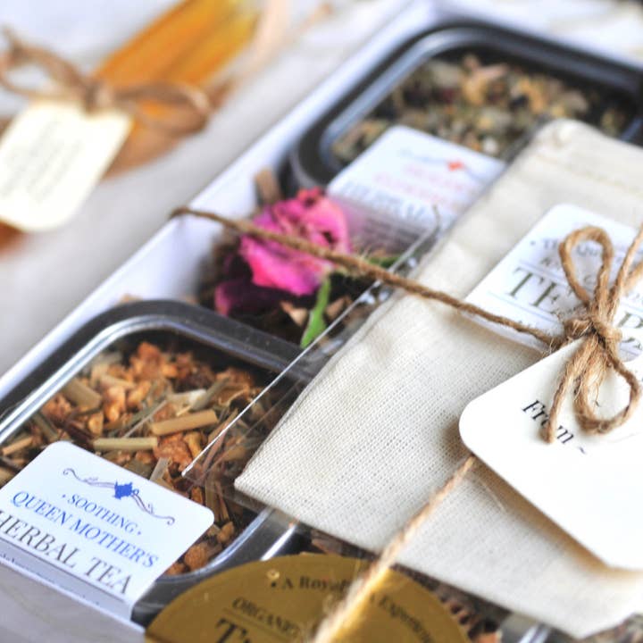 The Queen's TEApothecary - Wholesale Loose Tea - Tea Tin Sampler | Herbal Infusions | 4 tin count2