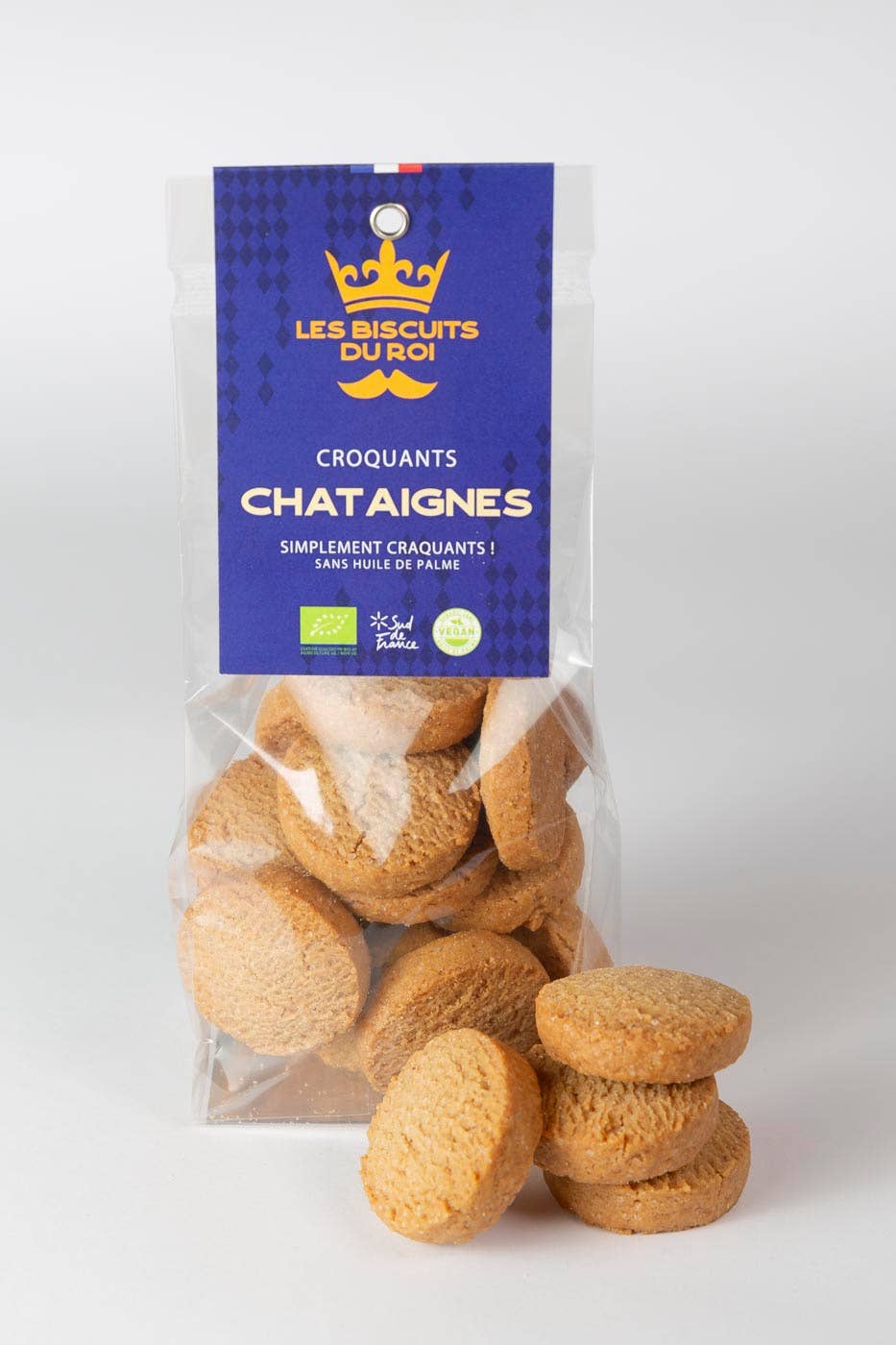 Les Biscuits du Roi - Wholesale Koekje - Biscuit met kastanjesmaak in een verpakking van 60 g0