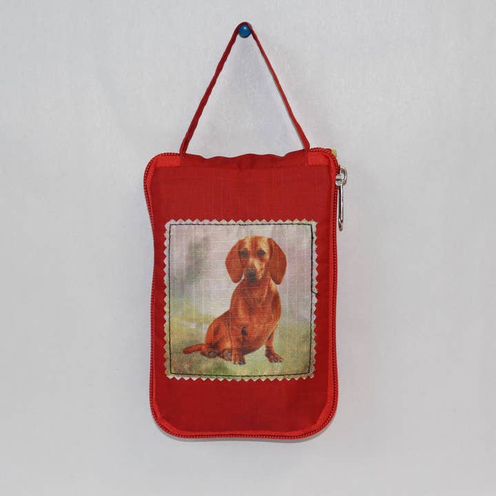 Röd Tax Vikbar Tote Bag för wholesale av E&S Pets