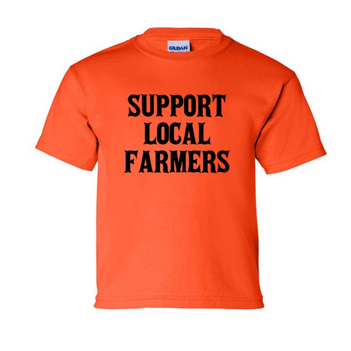 T-shirt Jeunesse Soutenez les Agriculteurs Locaux pour la vente par Wranglin' Daisies LLC