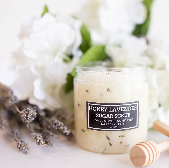 Honey Lavender Sugar Scrub for wholesale by Souvenirs & Sundries