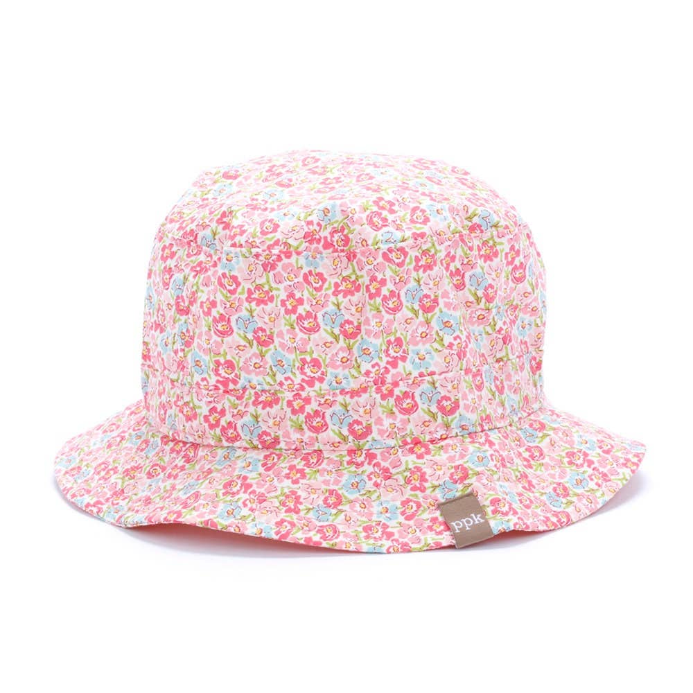 Peppercorn Kids - Wholesale Sun Hat - Kids - Blooming Meadow Bucket Sun Hat- Multi-pink1