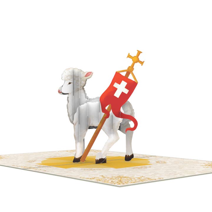 Unipop Cards, LLC - Wholesale Everyday Greeting Card - Holy Lamb Pop Up Card - Christmas pop up card9