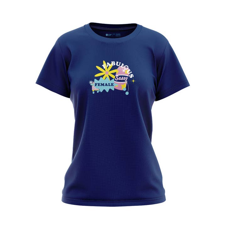 T-Shirt Técnica Feminina Avejada por atacado de Fat Lad At The Back