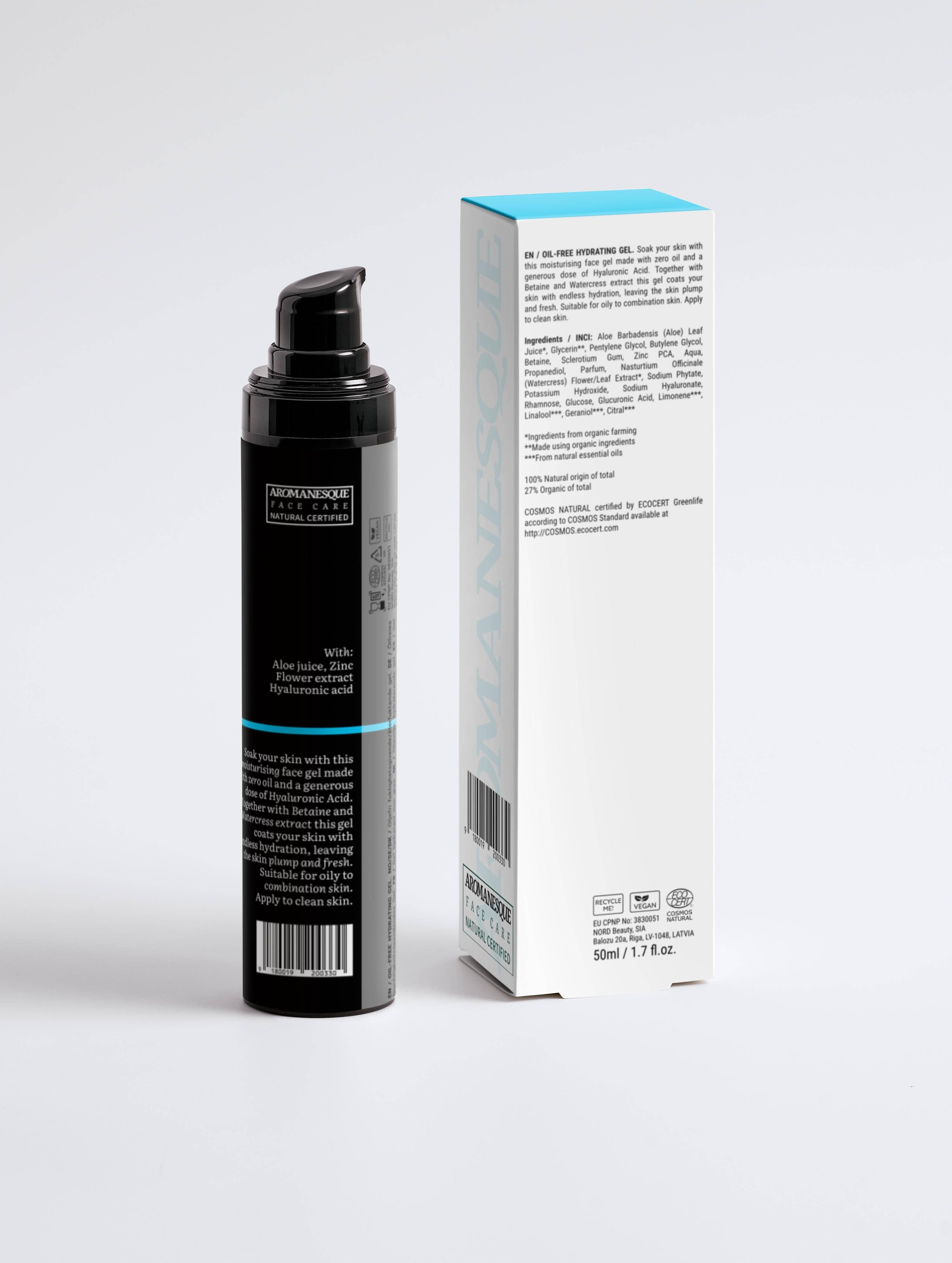 Aromanesque - Wholesale Facial Moisturizer - Aromanesque Oil-Free Hydrating Gel5