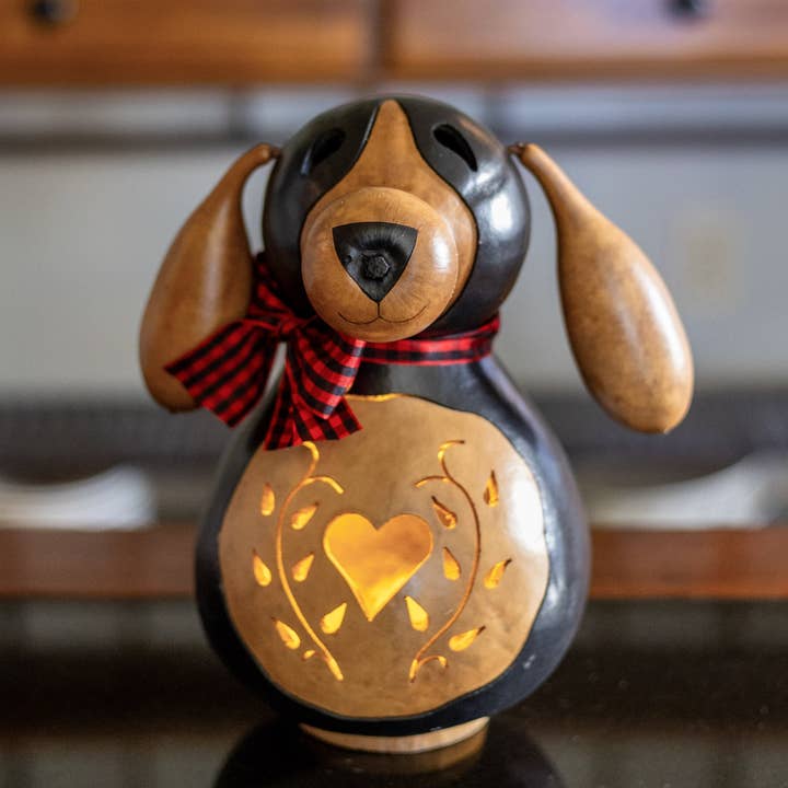 Meadowbrooke Gourds - Wholesale Decorative Tabletop Object - Hudson - Medium Lit