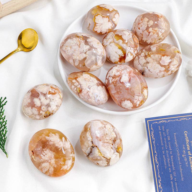 Moon Rituals - Vendita all'ingrosso Pietra/cristallo spirituale - Fiorisci con Armonia: Pietra Palmare di Agata Fiore, Regalo di Cristallo di Natale1