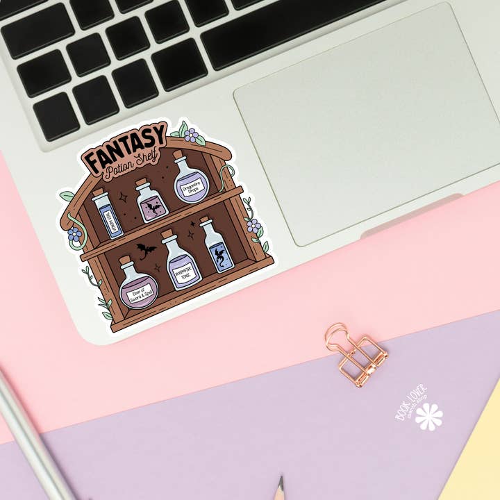 Book Lover Merch Shop - Wholesale Sticker - Fantasy Potion Shelf Stickers / Bookish Stickers1