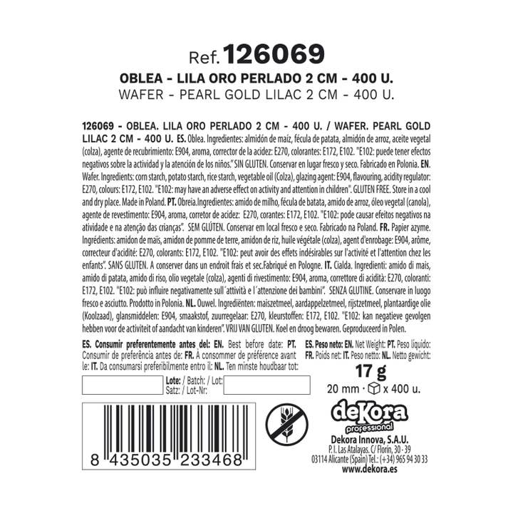 dekora - Wholesale Cake/Cupcake Topper - Wafer Edible Flowers for Cakes, 2 cm11