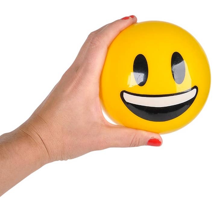La Luna Bella - Toys - Wholesale Classic Toy - Kids - 5" EMOTICON VINYL BALL (100/CS) LLB kids toys