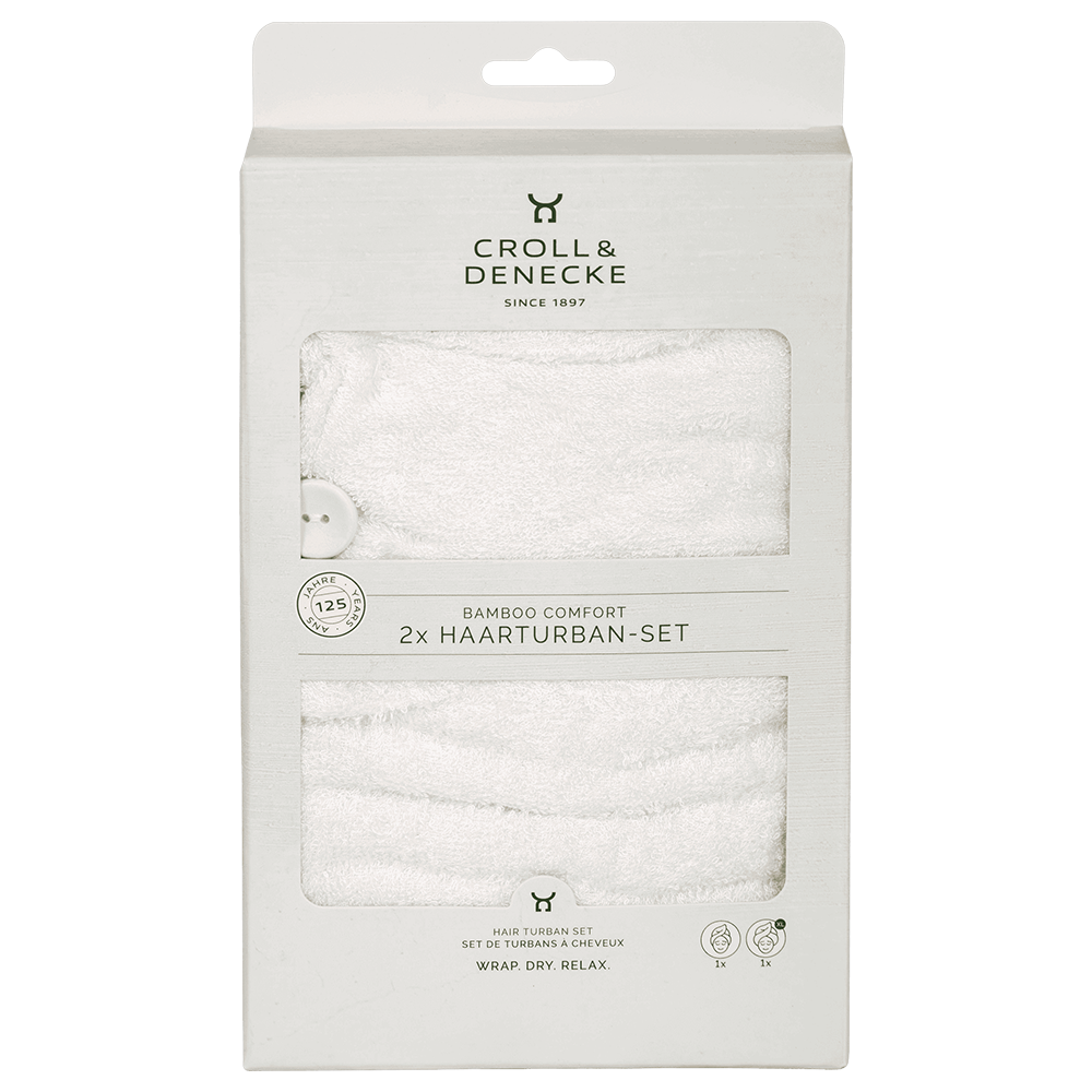 Croll & Denecke - Wholesale Hair Towel/Wrap - Hair Turban Set for Drying, Also for Curls - Christmas2