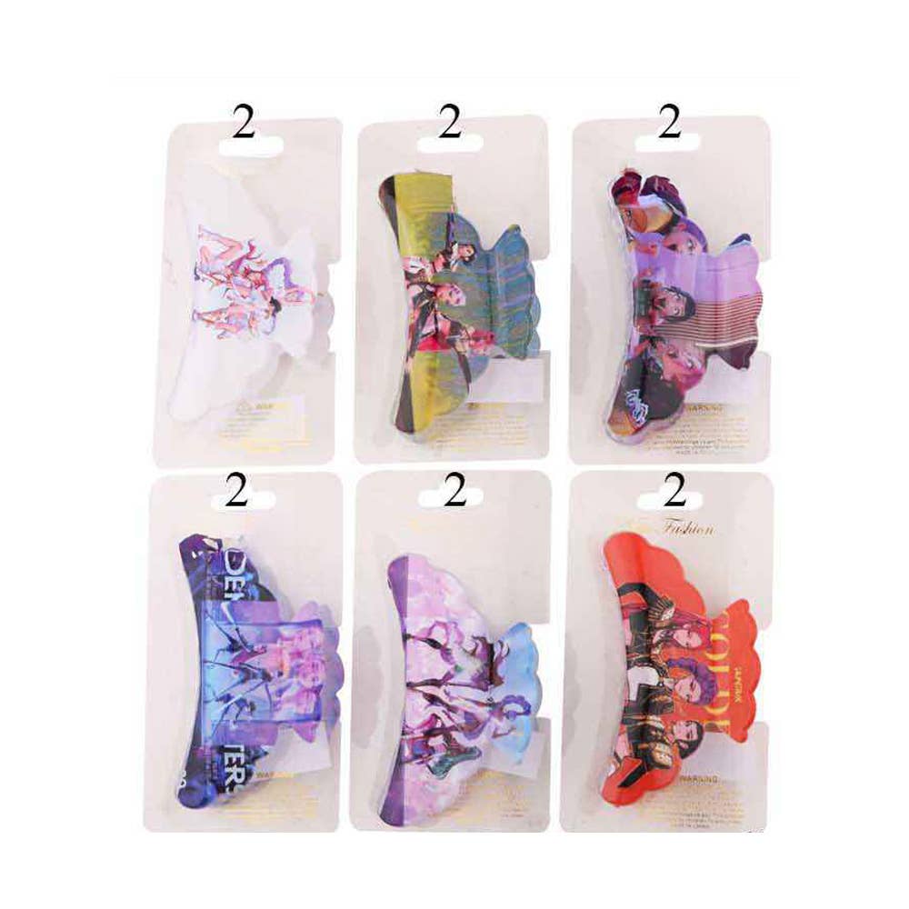 Sensibling Corp. - Wholesale Hair Clip - Women's - 12PCS KPop Demon Hunters Huntrix Rectangular Hair Claw Clips1