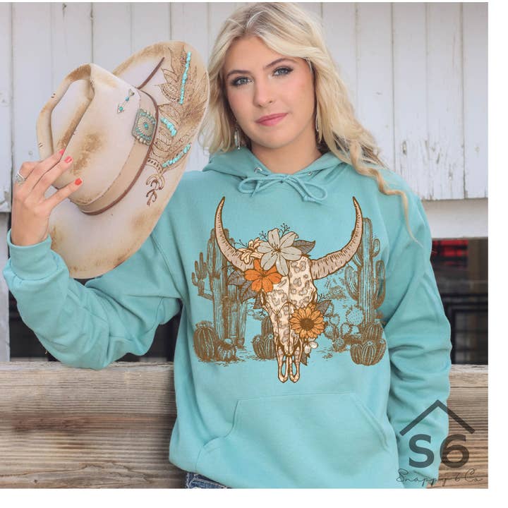 Hoodie Floral Sábio Ocidental por atacado de Snappy 6 Co