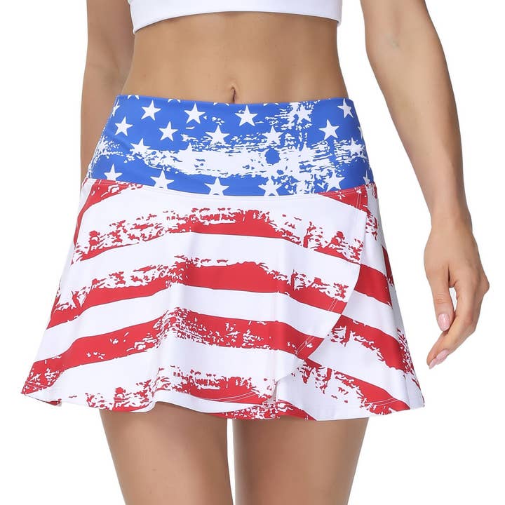 We Love America Skirt-Skort for wholesale by Millie Rose