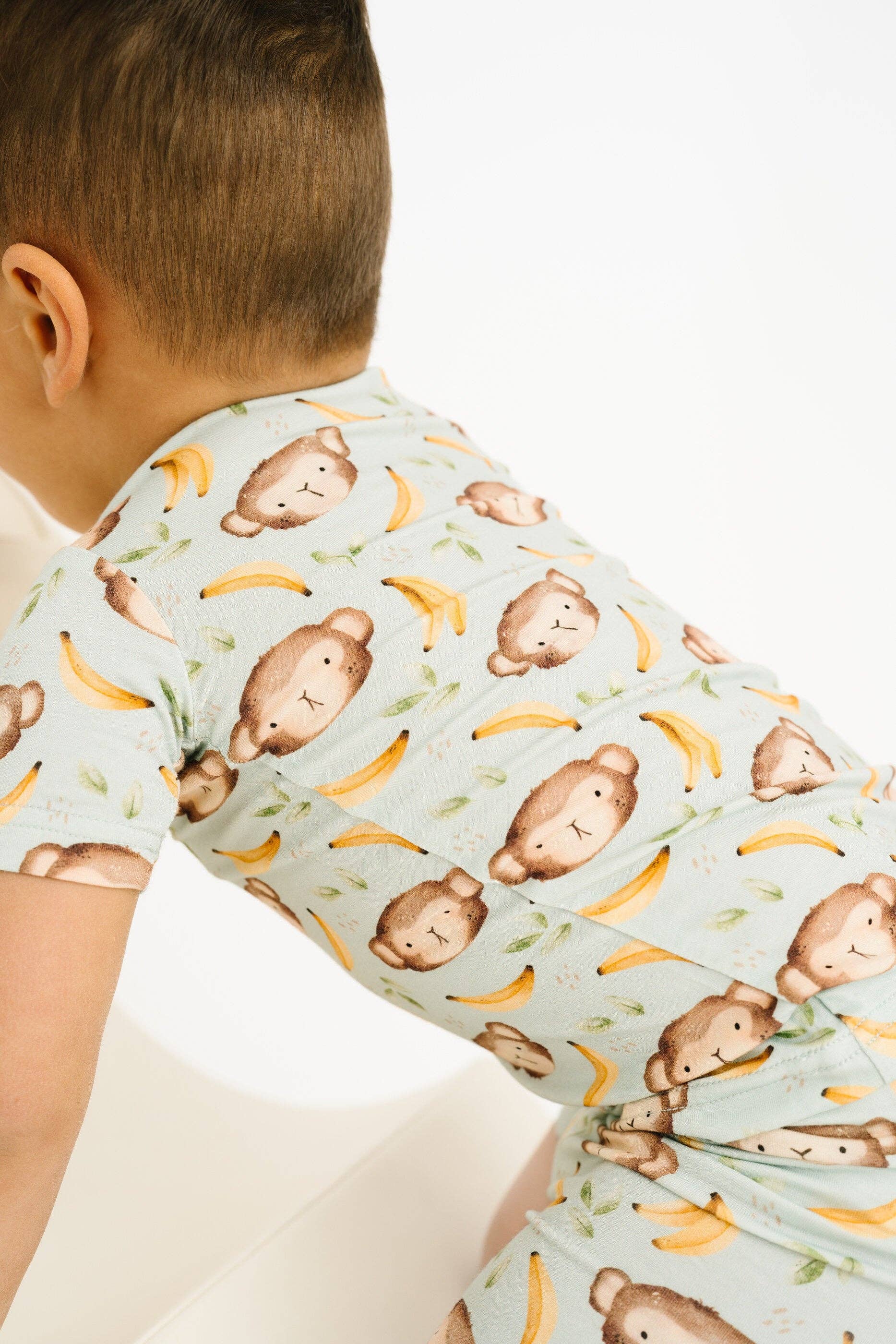 Little One Shop - Wholesale Top & Short Set - Kids - Monkey Mischief Bamboo Shorts Set5