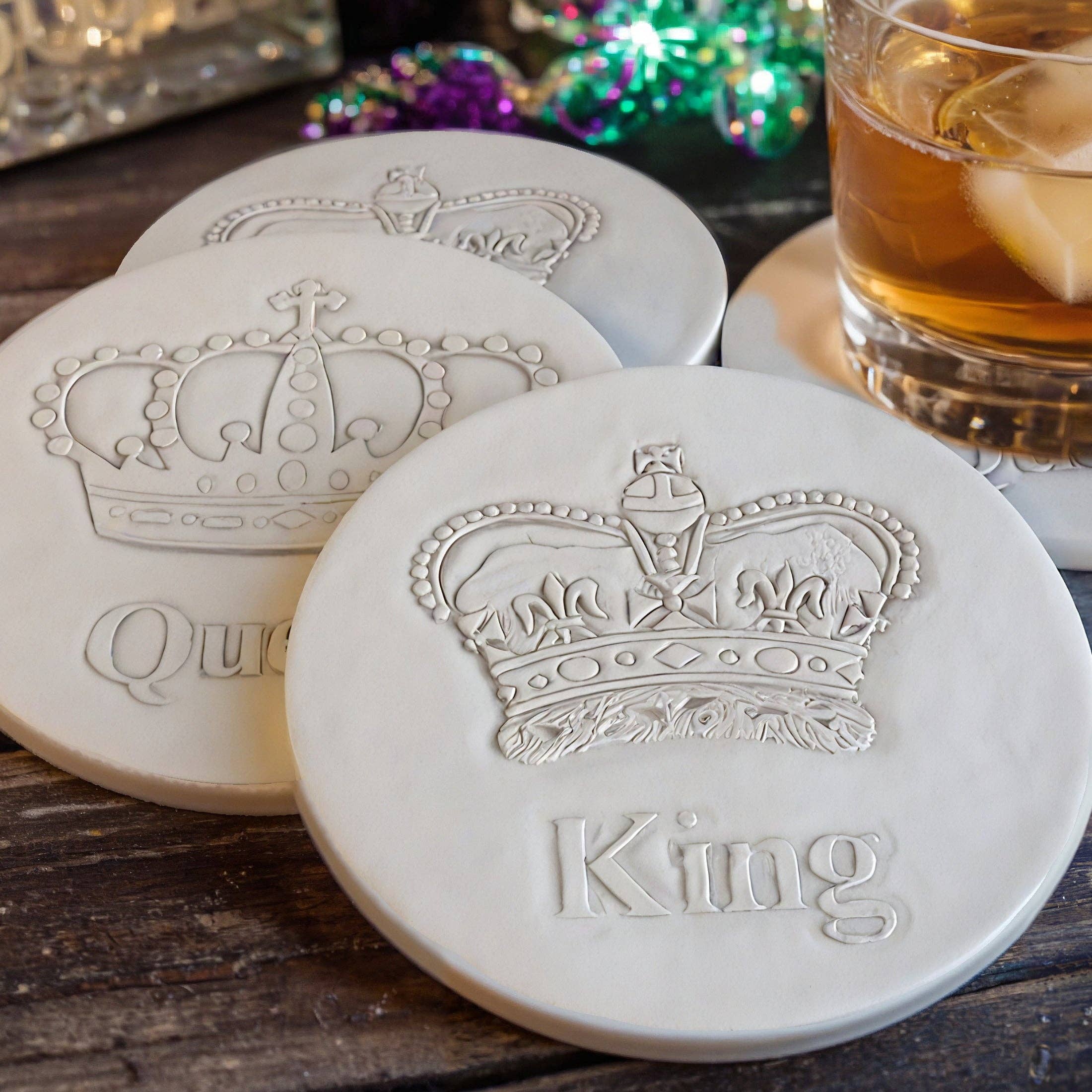 McCarter Coasters - Wholesale Coasters - King & Queen Drink Coasters1