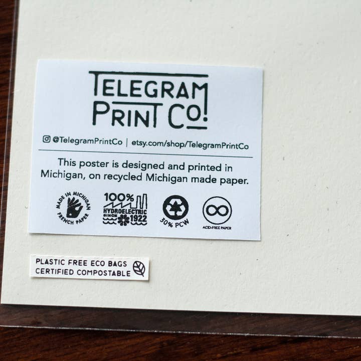 Telegram Print Co. - Wholesale Art Print - Detroit Belle Isle, Conservatory, 8x10 Print7