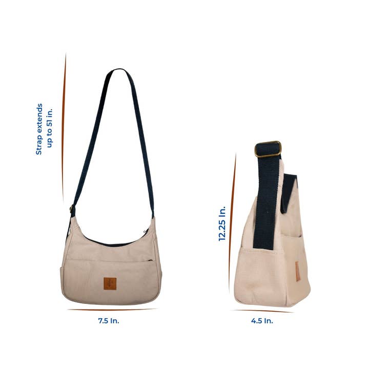 Ecodunia - Wholesale Shoulder Bag - Unisex - Crossbody Crescent Bag - Canvas Shoulder Bag for Women27