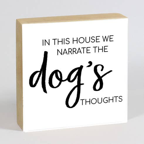 Bloc des pensées du chien pour la vente par The Door House to Home