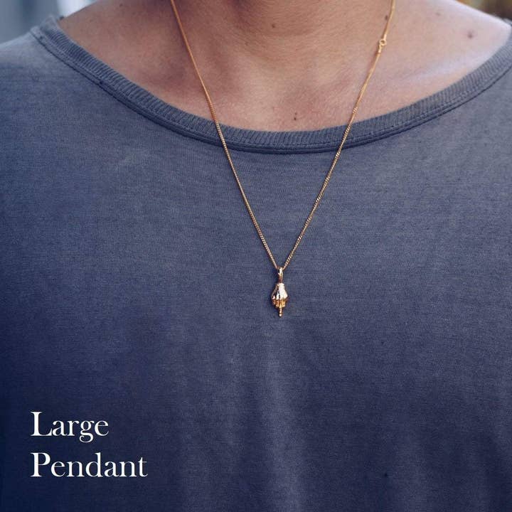 JewelryLab – Colar pingente/pendente por atacado – Colar com pingente Best Wishes - banhado a ouro 24k