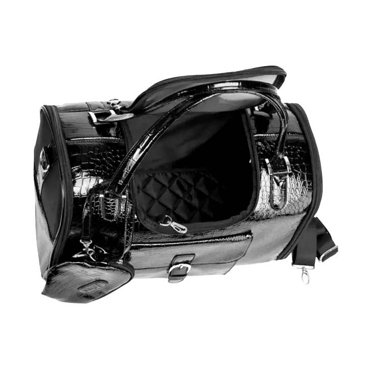 Noir Leather Sleek Fashion Tote for wholesale by Luxxury with Love