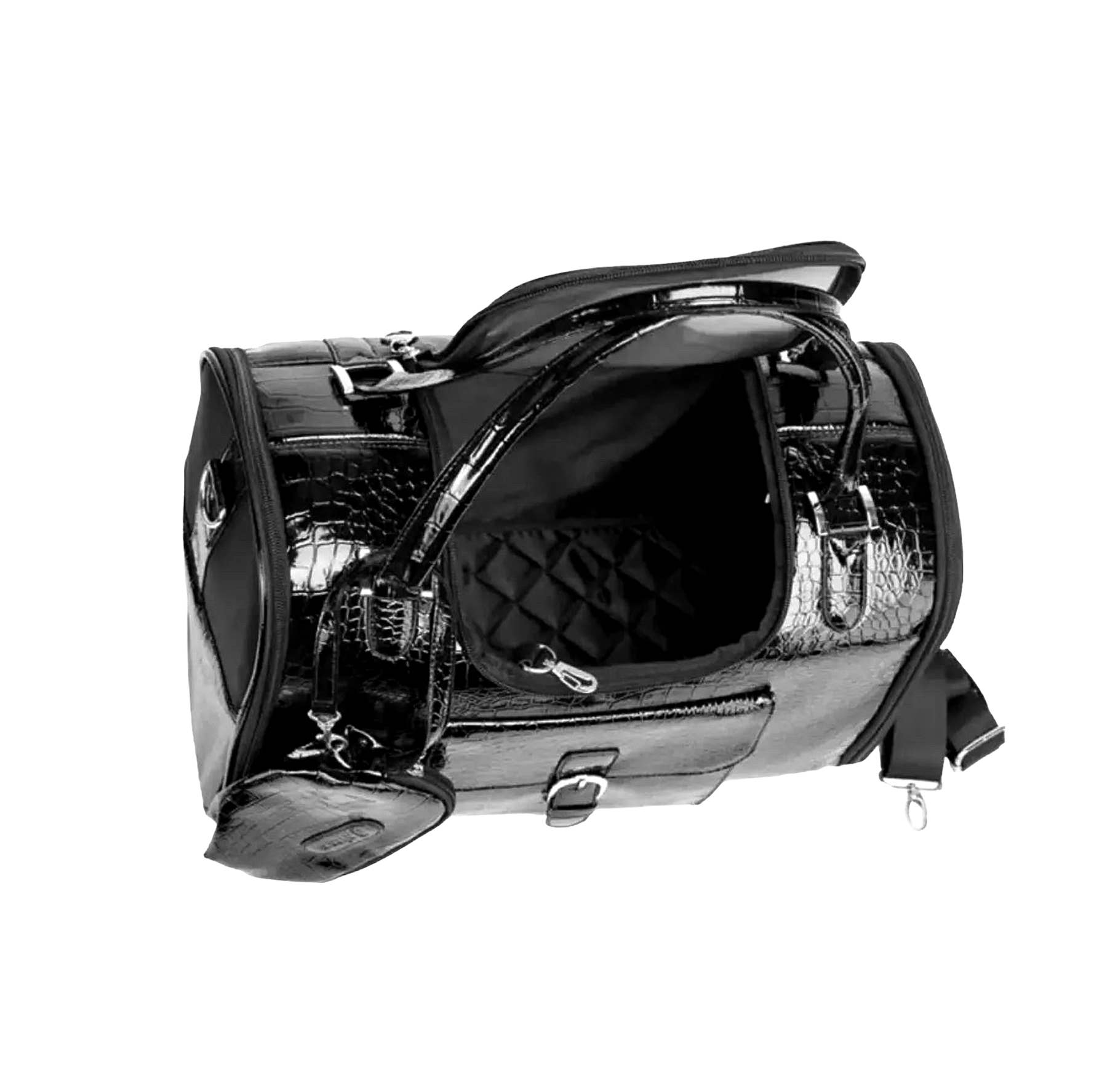 Luxxury with Love - Wholesale Pet carrier – Dog - Noir Leather Sleek Fashion Tote