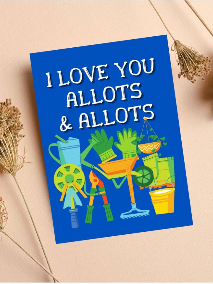 Cartão engraçado de bodas de jardinagem do dia dos pais para jardineiro por atacado de Printicole