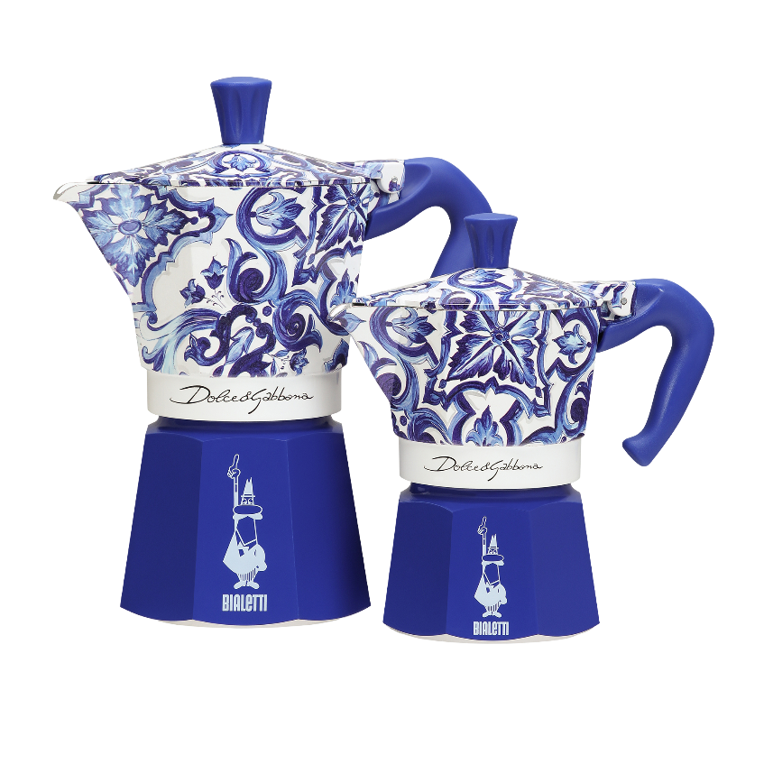 Bialetti X Dolce&Gabbana Blue Mediterranean Moka Express for wholesale on Faire8