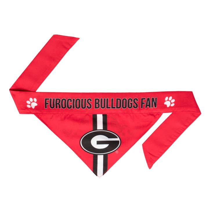 NCAA Georgia Bulldogs Reversible Pet Bandana for wholesale by Little Earth Productions