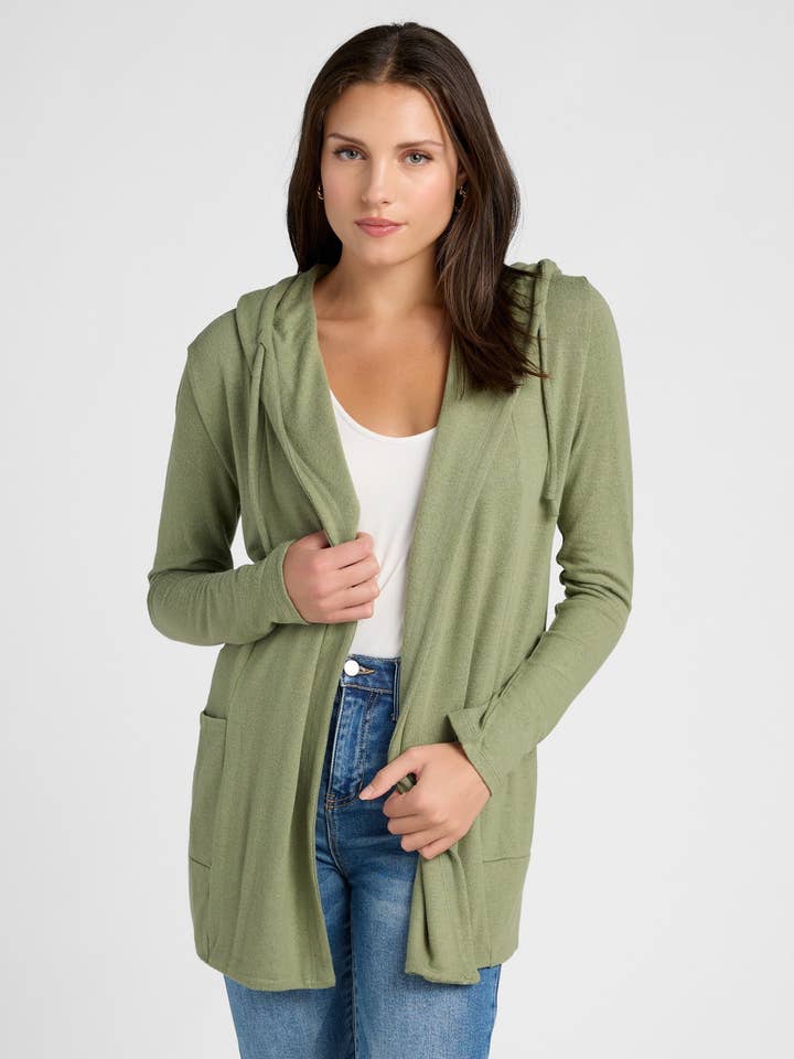 Laguna Hooded Cardigan for wholesale by Seventy Eight and Sunny (SEAS)