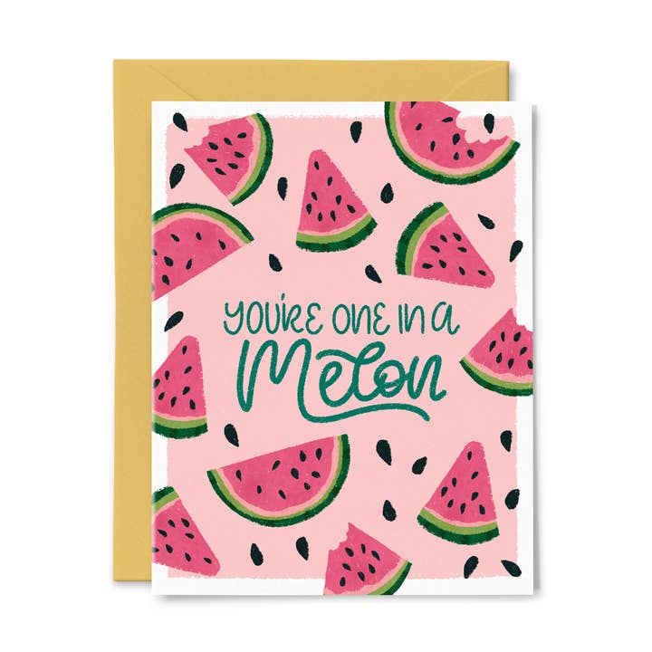 Um em um cartão de melão por atacado de Paper Bunny Press