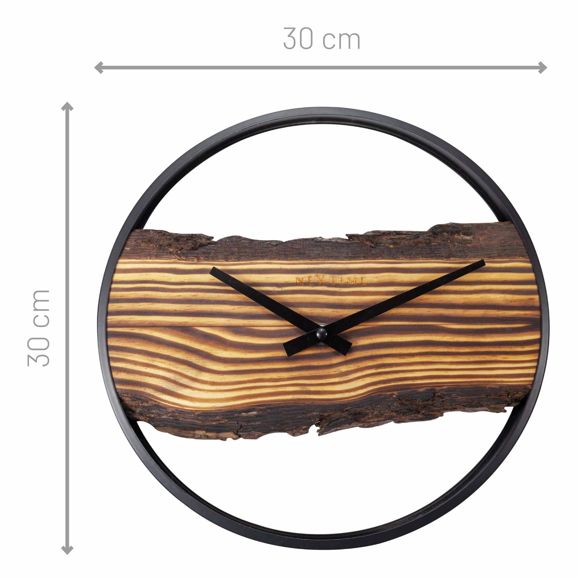 NeXtime - Wholesale Wall Clock - Forest Metal & Solid Wood Wall Clock4