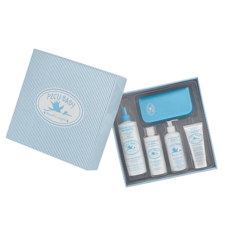 PICU Baby | Caja de regalo con rayas azules para venta al por mayor de Bebe Sweeny
