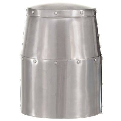 Arts King – Großhandel Kostüm – Erwachsene – Mittelalterlicher Ritterhelm Antike Nachbildung LARP Silberstahl3