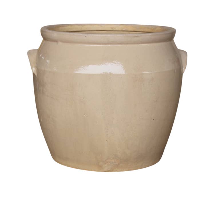 Luxe B Co - Wholesale Vase - French Replica Cream Confit Crock Pot Large