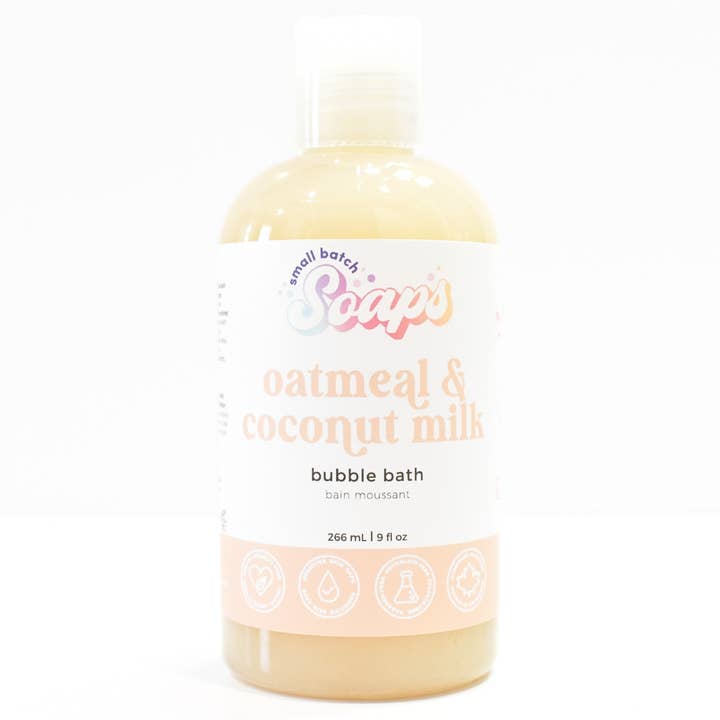 Oatmeal & Coconut Milk Bubble Bath for wholesale by Small Batch Soaps