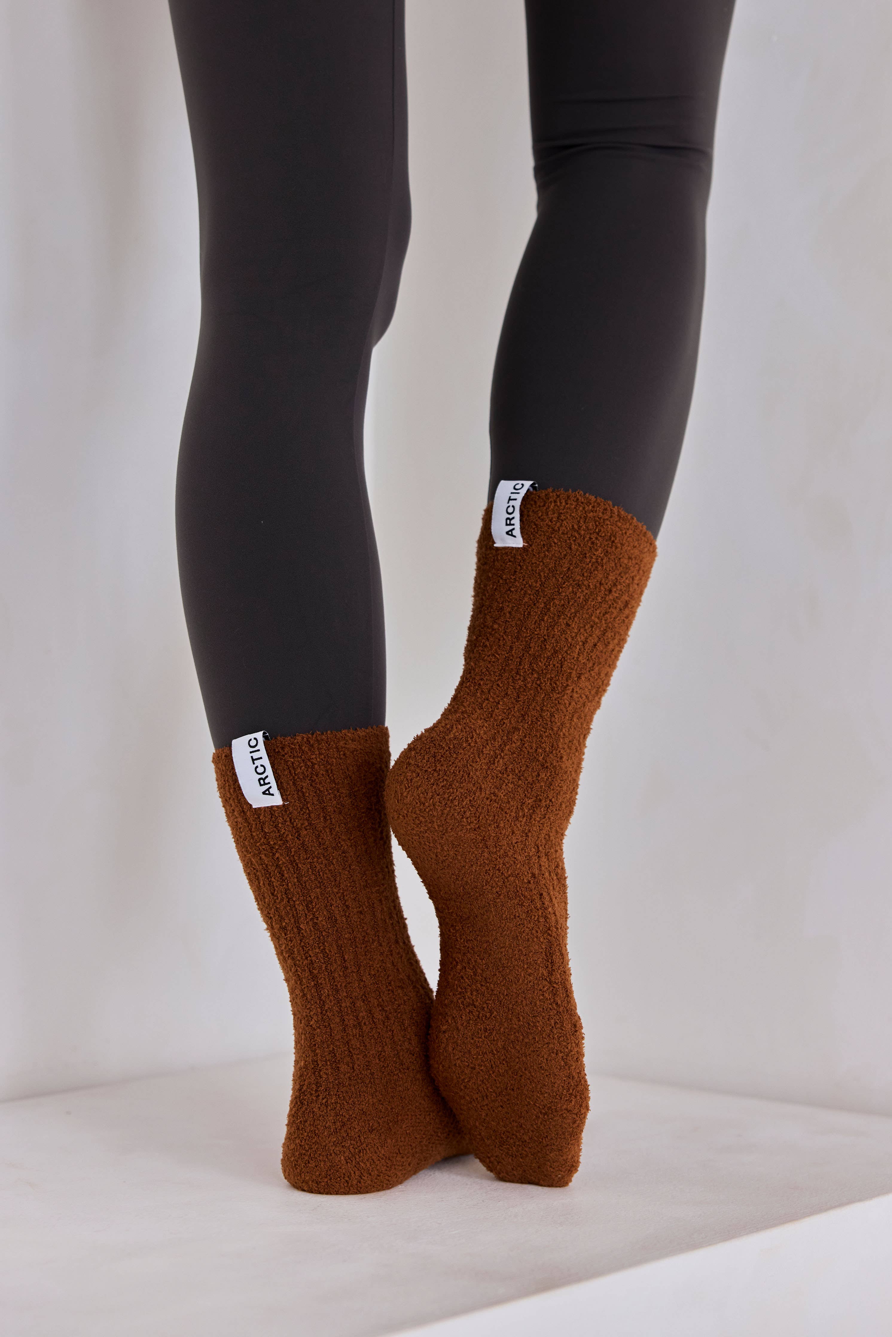 ARCTIC FOX & CO. - Wholesale Socks - Women's - Cosy Socks - 100% Recycled - Sepia - AW256